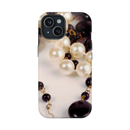 Impact-Resistant Phone Case – Noir Pearl
