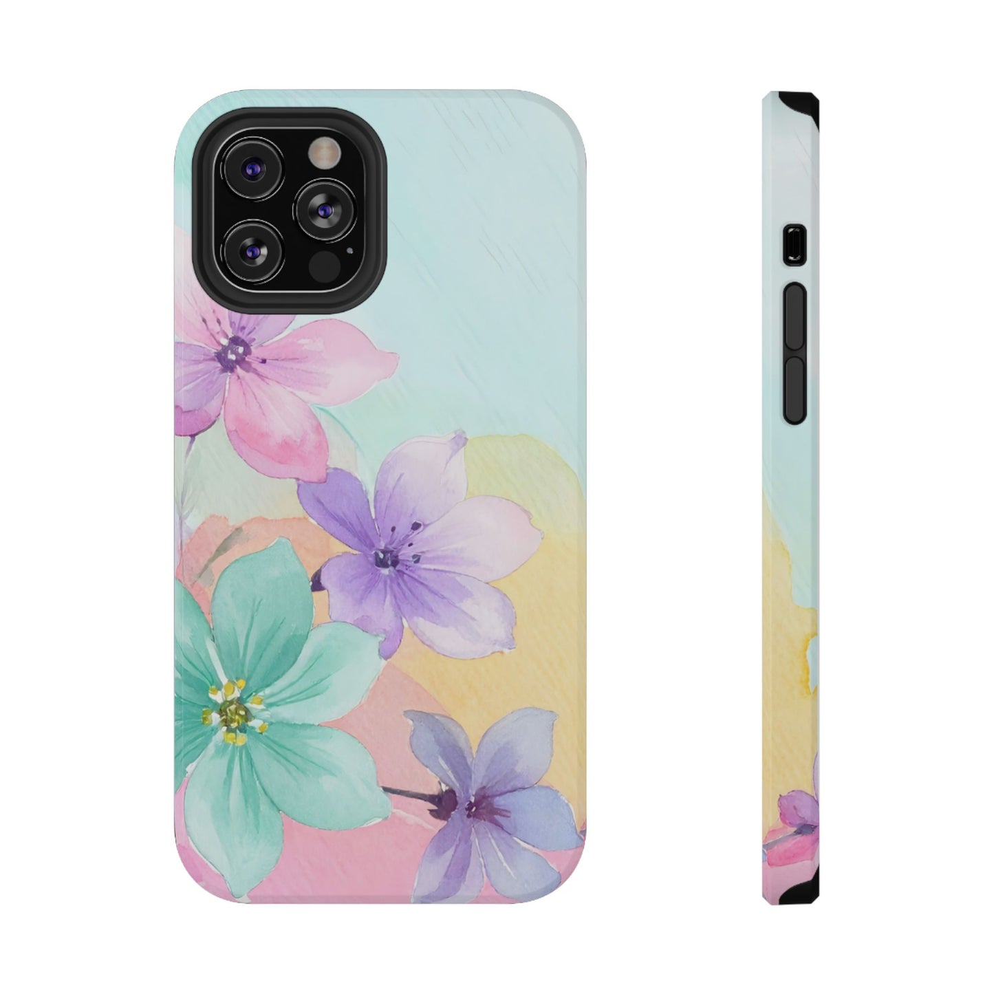 Impact-Resistant Phone Case – Water Petal