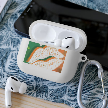 Wireless Earbud Case Cover – Irish Lip St. Patrick’s Day Design