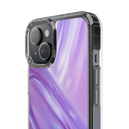 Clear Phone Case – Lavender Wave