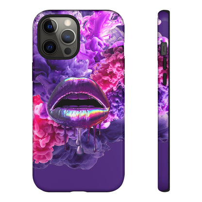 Protective Phone Case – Purple Haze Lips
