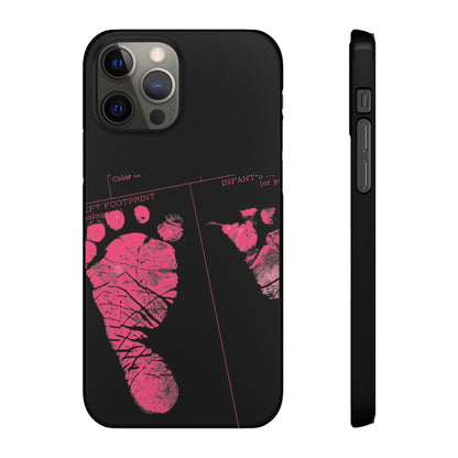Snap Phone Case – Mom’s Little Pink Footprints