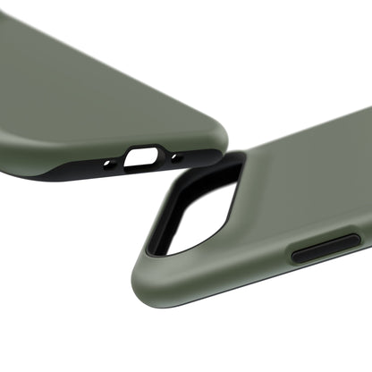 Impact-Resistant Phone Case — Military Green Protective Shockproof Cover
