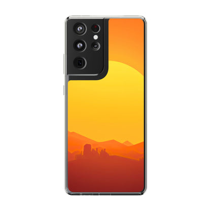 Clear Phone Case – Desert Sunrise
