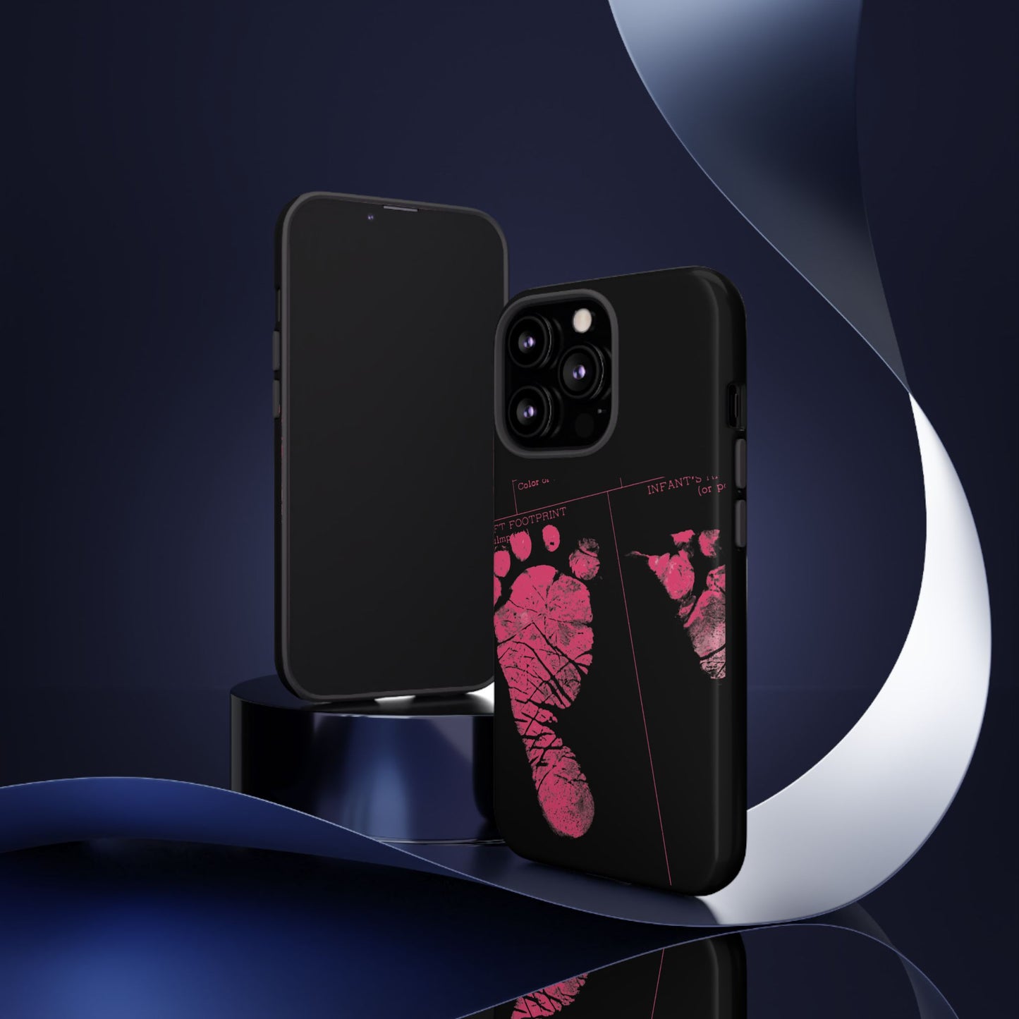 Protective Phone Case – Mom’s Little Pink Footprints