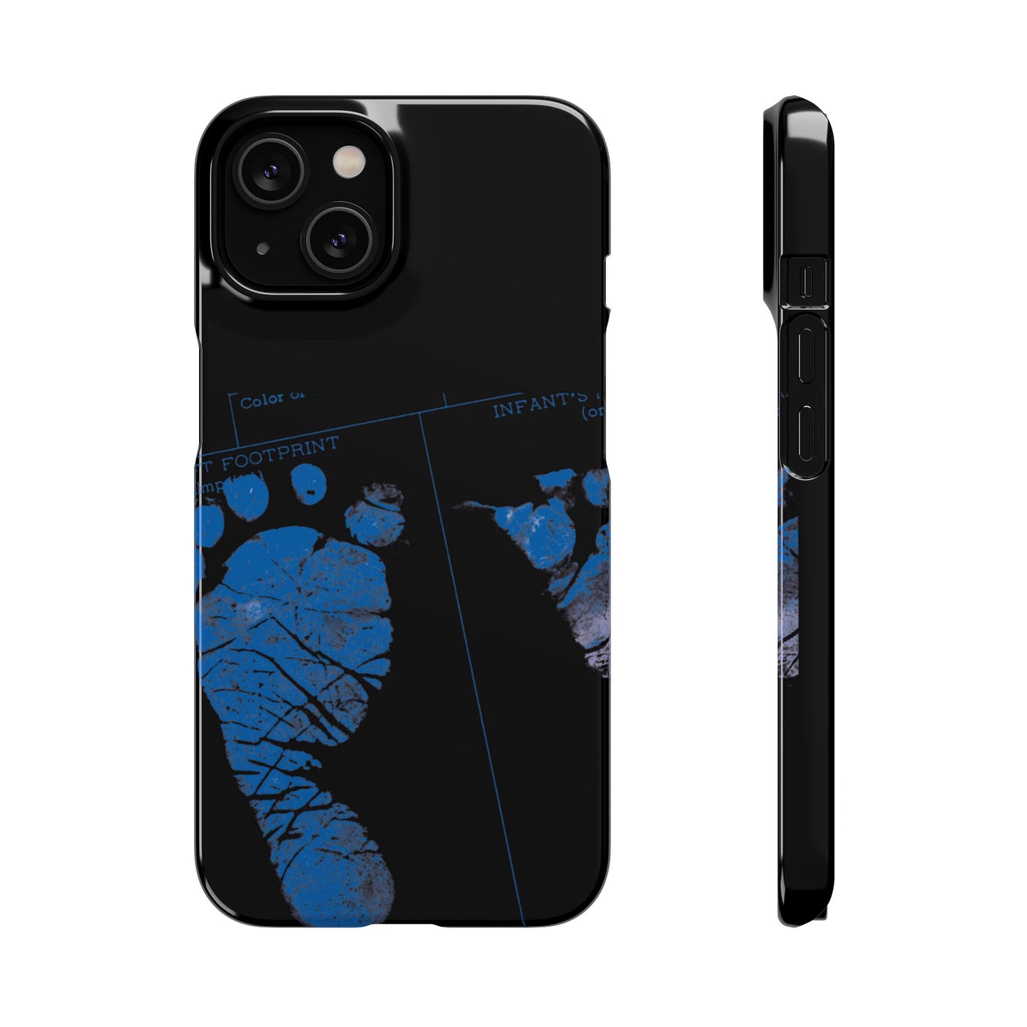Snap Phone Case – Mom’s Little Blue Footprints