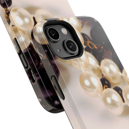 Impact-Resistant Phone Case – Noir Pearl