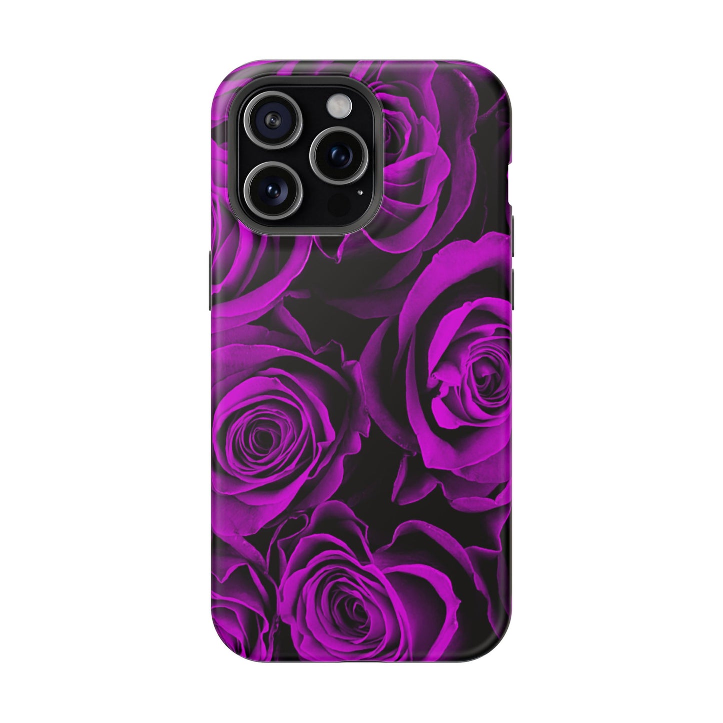 Wireless-Charging Compatible Case – Amethyst Roses