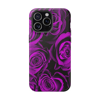 Wireless-Charging Compatible Case – Amethyst Roses