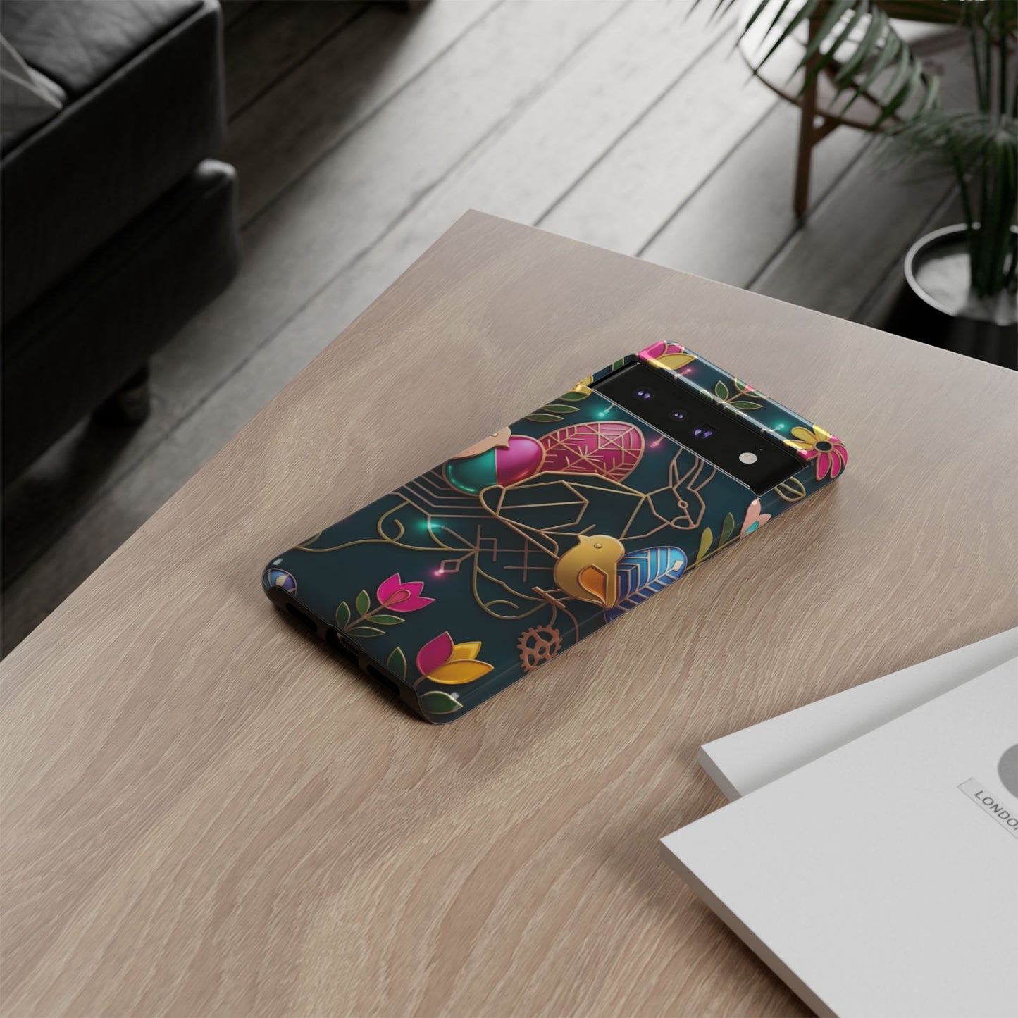 Protective Phone Case – Jeweled Garden