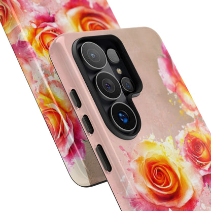 Protective Phone Case – Sunset Roses