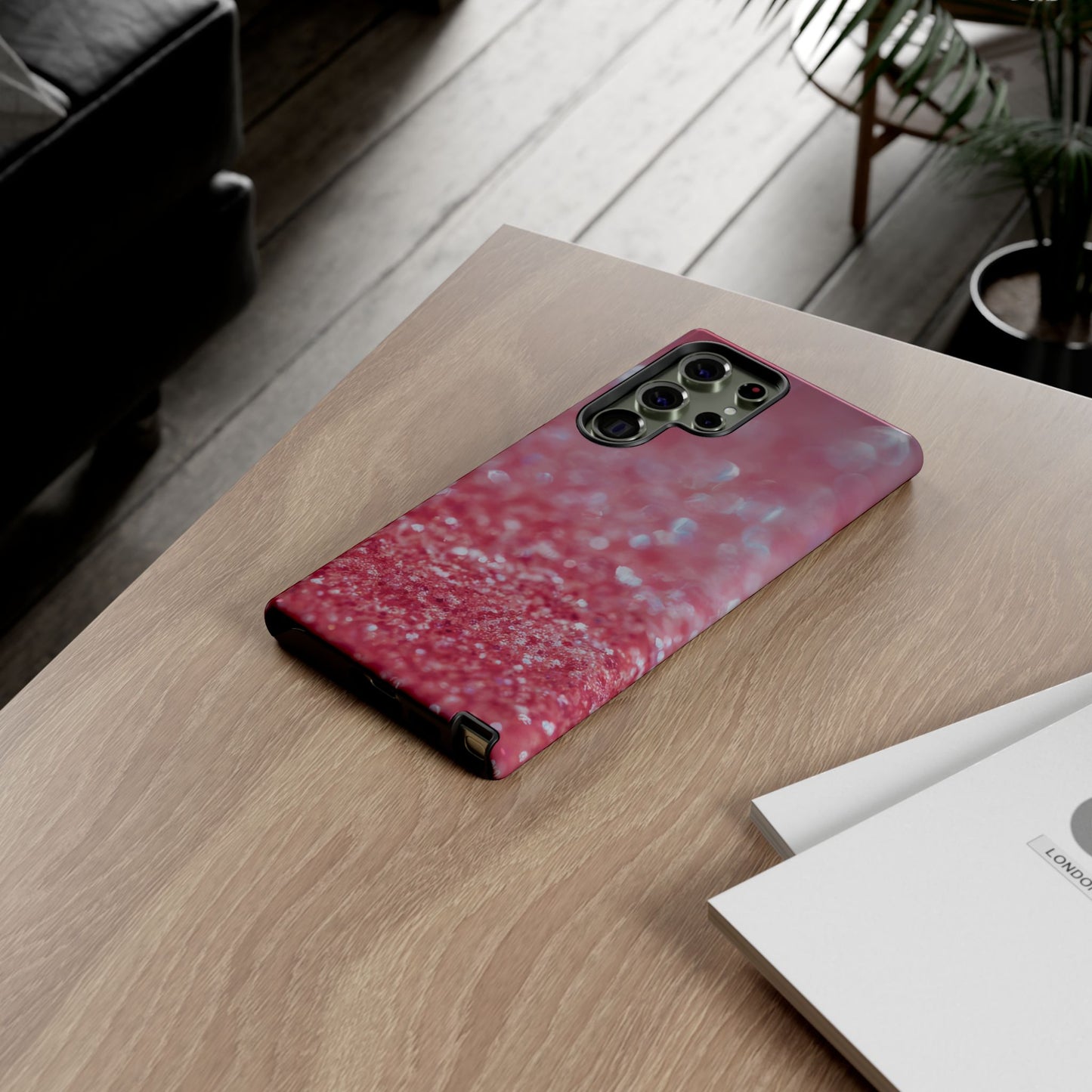 Protective Phone Case – Rosé Sparkle