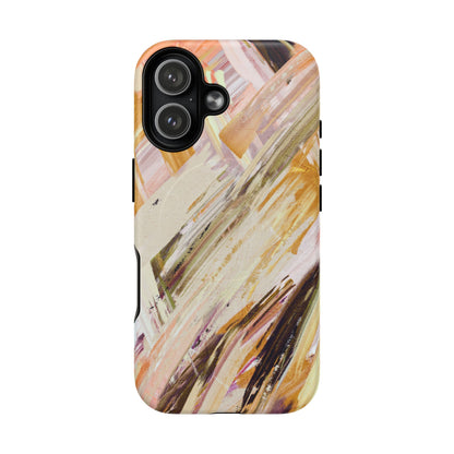 Protective Magnetic Phone Case – Brush & Bronze
