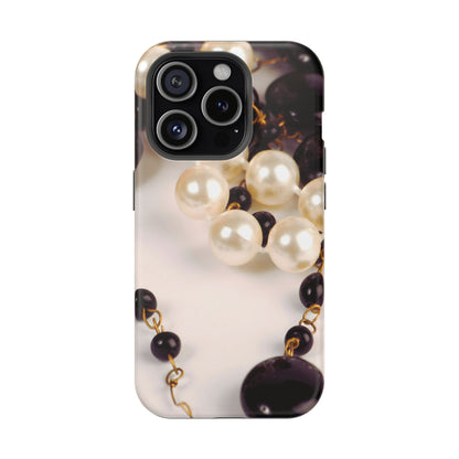Impact-Resistant Phone Case – Noir Pearl