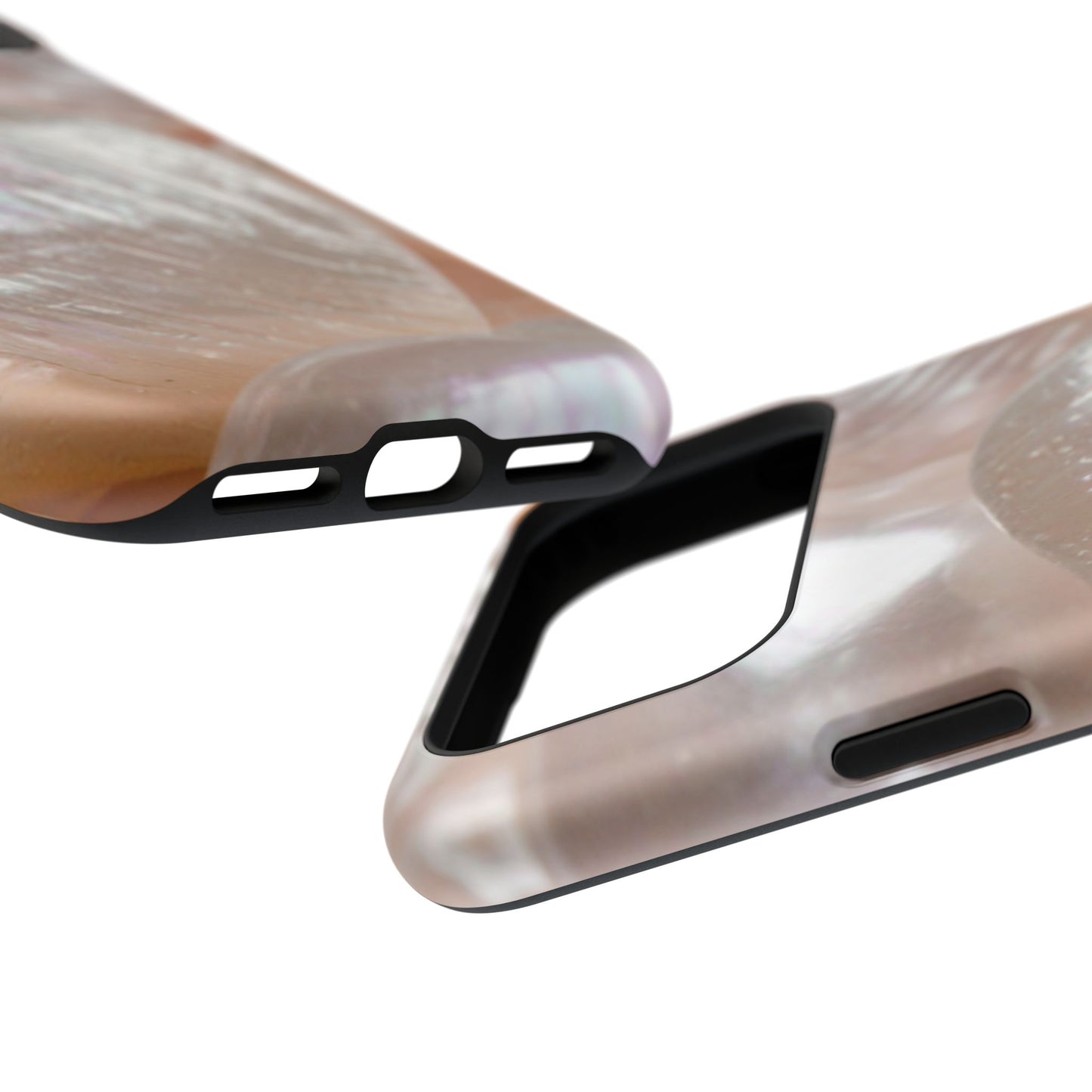 Impact-Resistant Phone Case – Blush Pearl