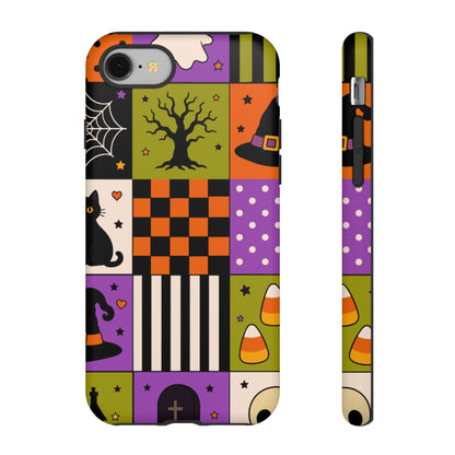 Protective Phone Case – Spooky Patchwork