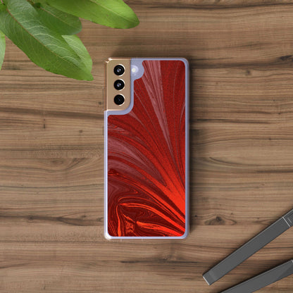 Clear Phone Case – Crimson Current