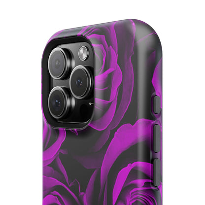 Impact-Resistant Phone Case – Amethyst Roses