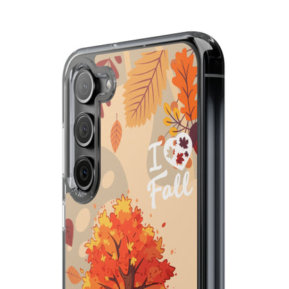 Clear Phone Case – Fall in Love