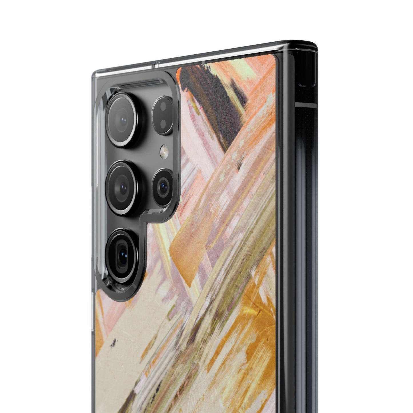 Clear Phone Case – Brush & Bronze