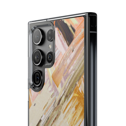 Clear Phone Case – Brush & Bronze
