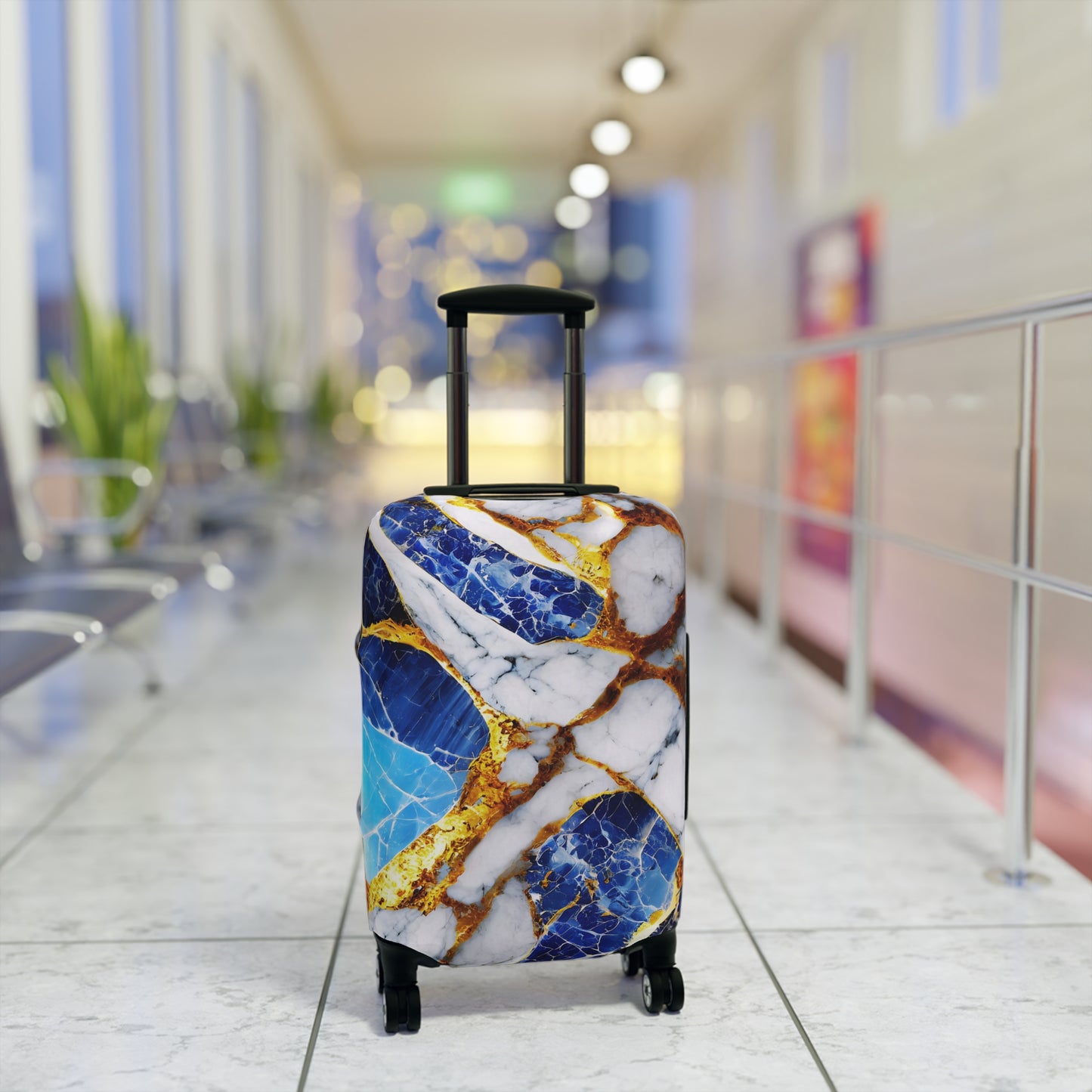 Luggage Cover – Sapphire Vein
