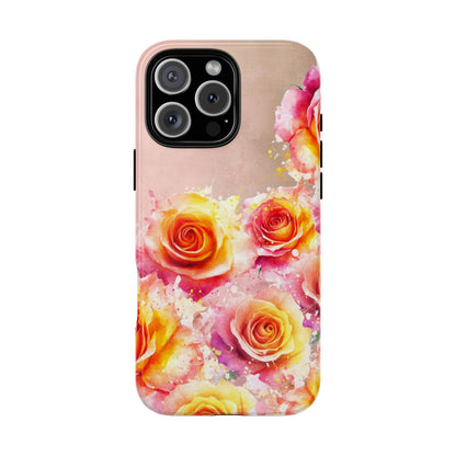 Protective Phone Case – Sunset Roses