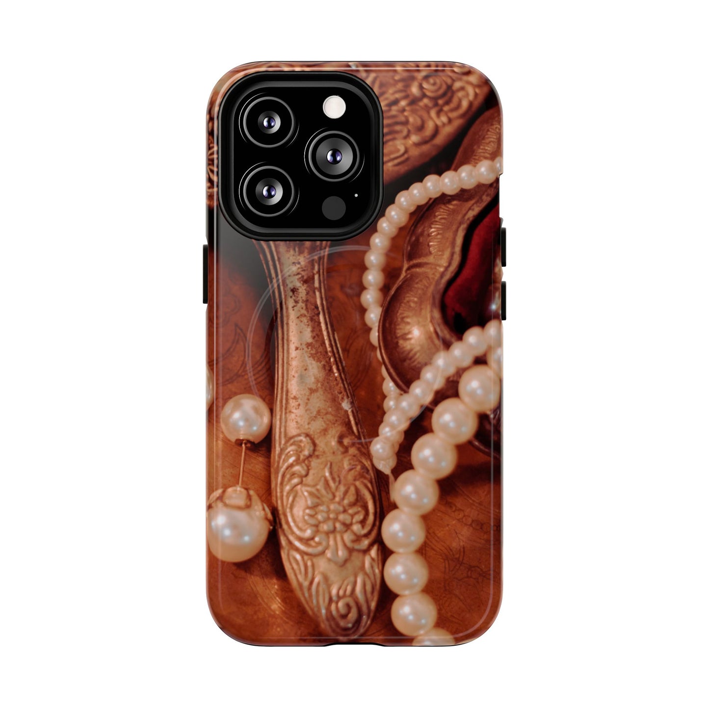 Protective Magnetic Phone Case – Bronze Vanity