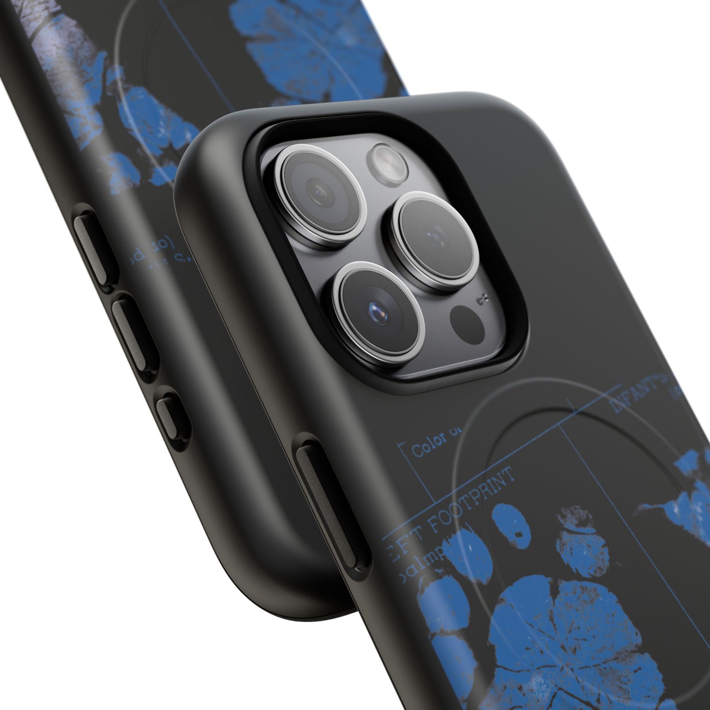 Protective Magnetic Phone Case – Mom’s Little Blue Footprints
