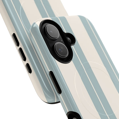 Protective Magnetic Phone Case - Coastal Stripe