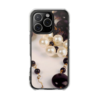 Clear Magnetic Phone Case – Noir Pearl