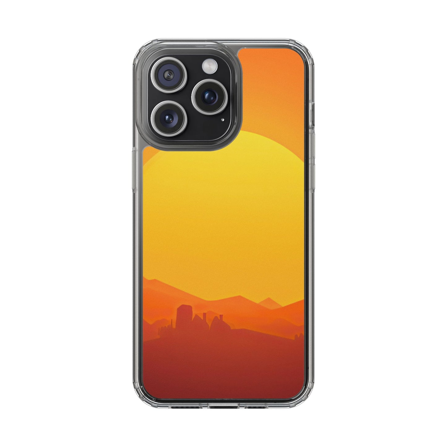 Clear Phone Case – Desert Sunrise