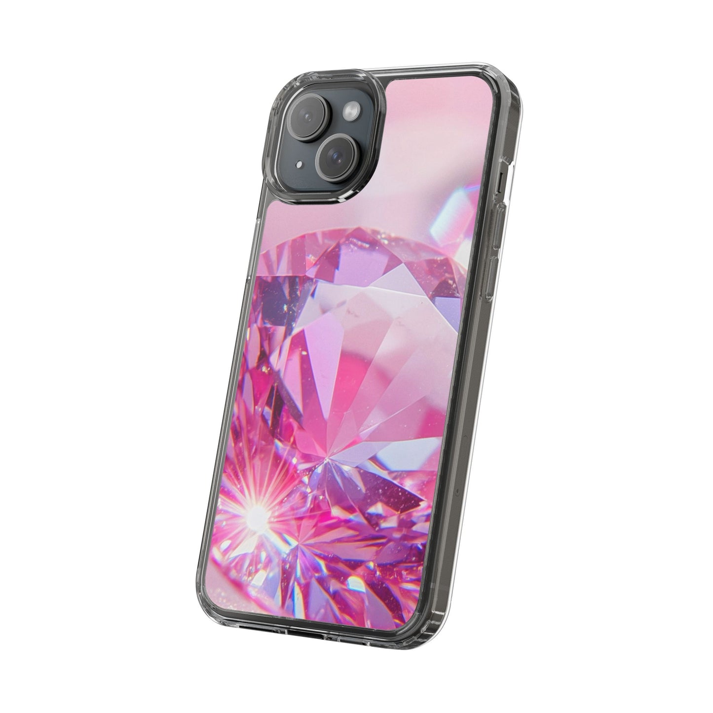 Clear Phone Case – Pink Ice