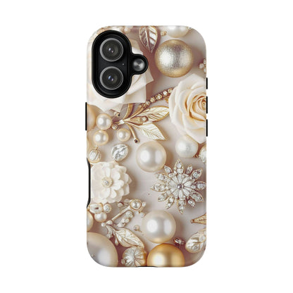 Protective Magnetic Phone Case – Ivory Opulence
