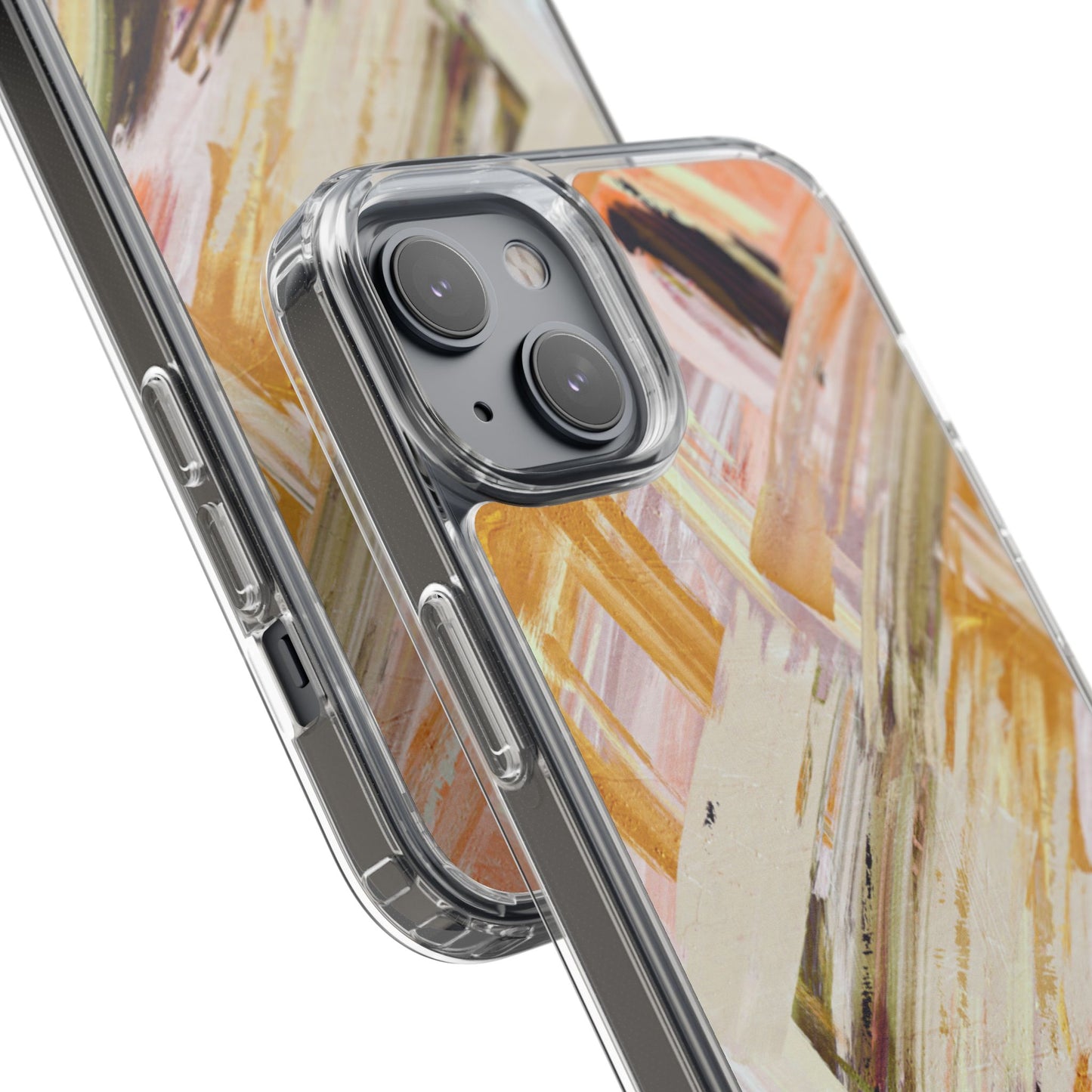 Clear Phone Case – Brush & Bronze