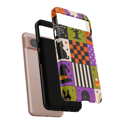Protective Phone Case – Spooky Patchwork