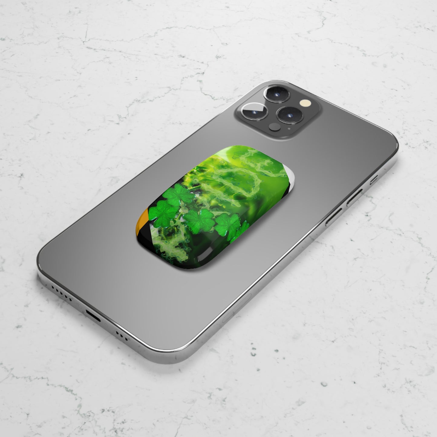 Phone Grip – Lucky Clover Smoke St. Patrick’s Day Design