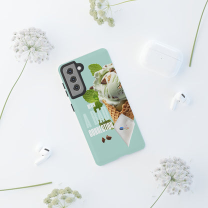 Never a Bad Connection – Mint Ice Cream Protective Phone Case