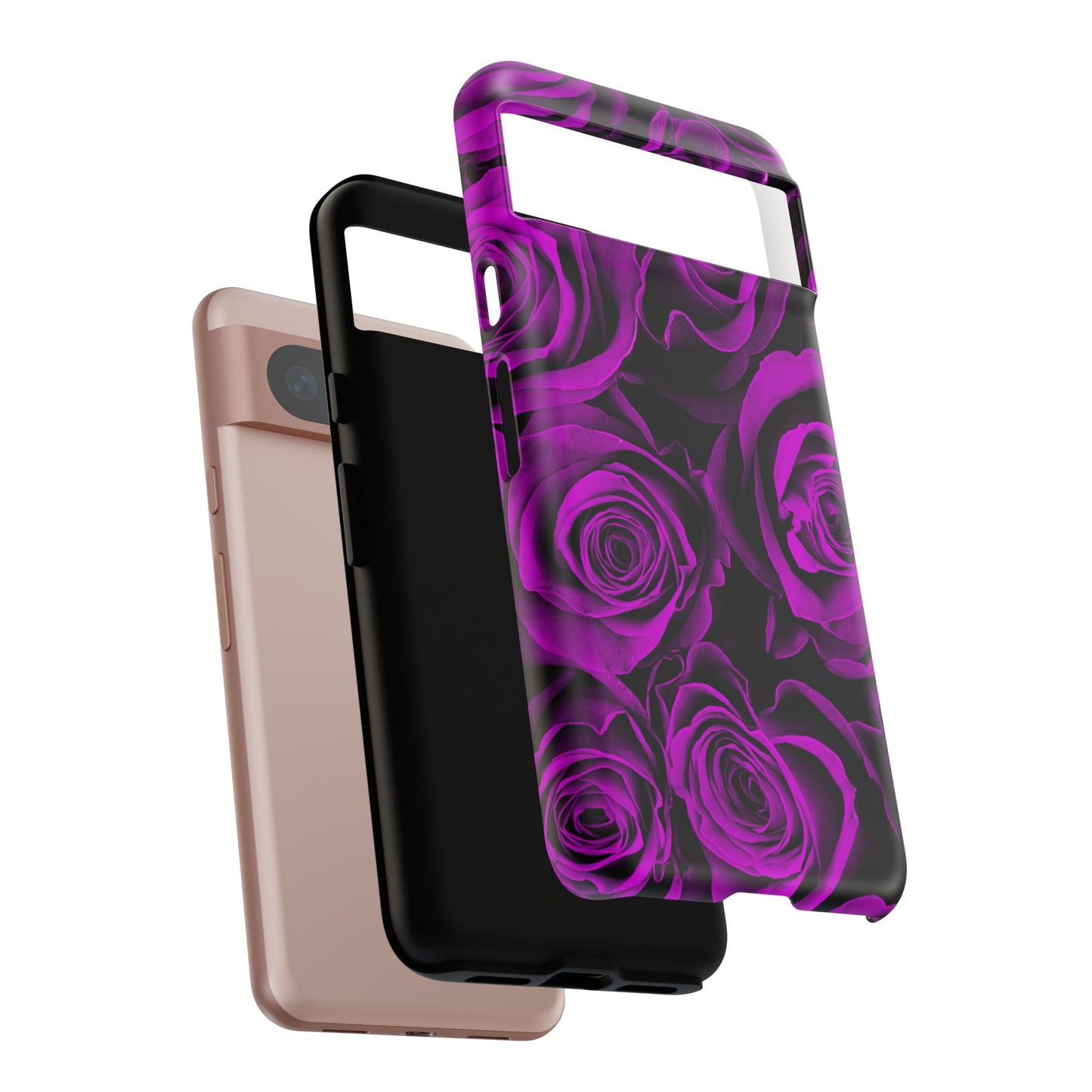 Protective Phone Case – Amethyst Roses