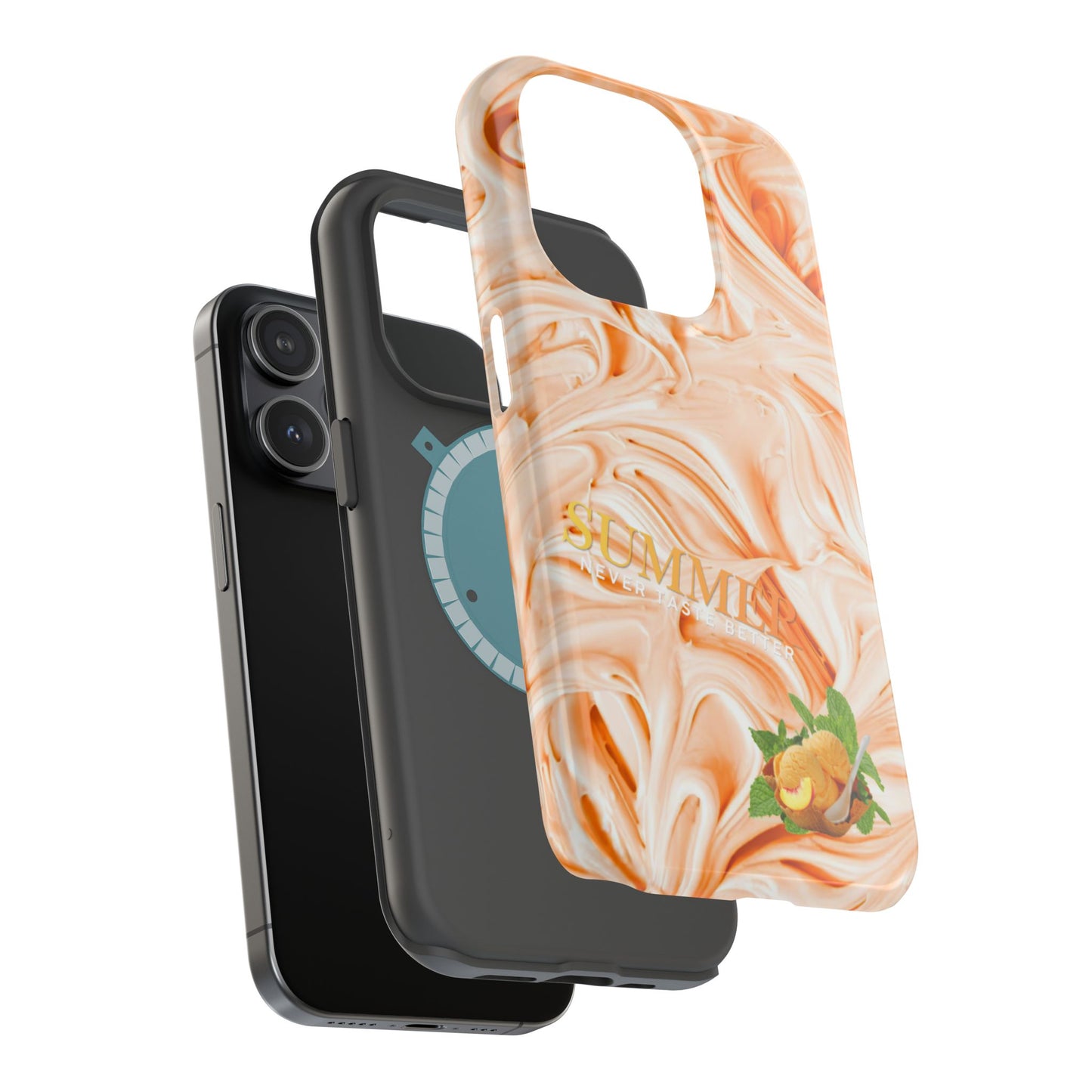 Wireless-Charging Compatible Case – Peach Sorbet