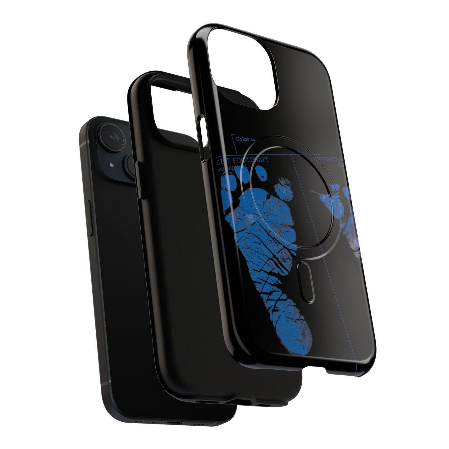 Protective Magnetic Phone Case – Mom’s Little Blue Footprints