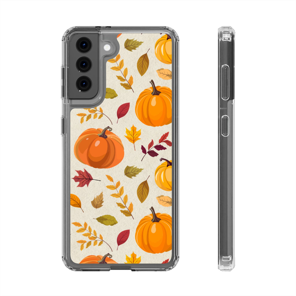 Clear Phone Case – Falling for Pumpkin