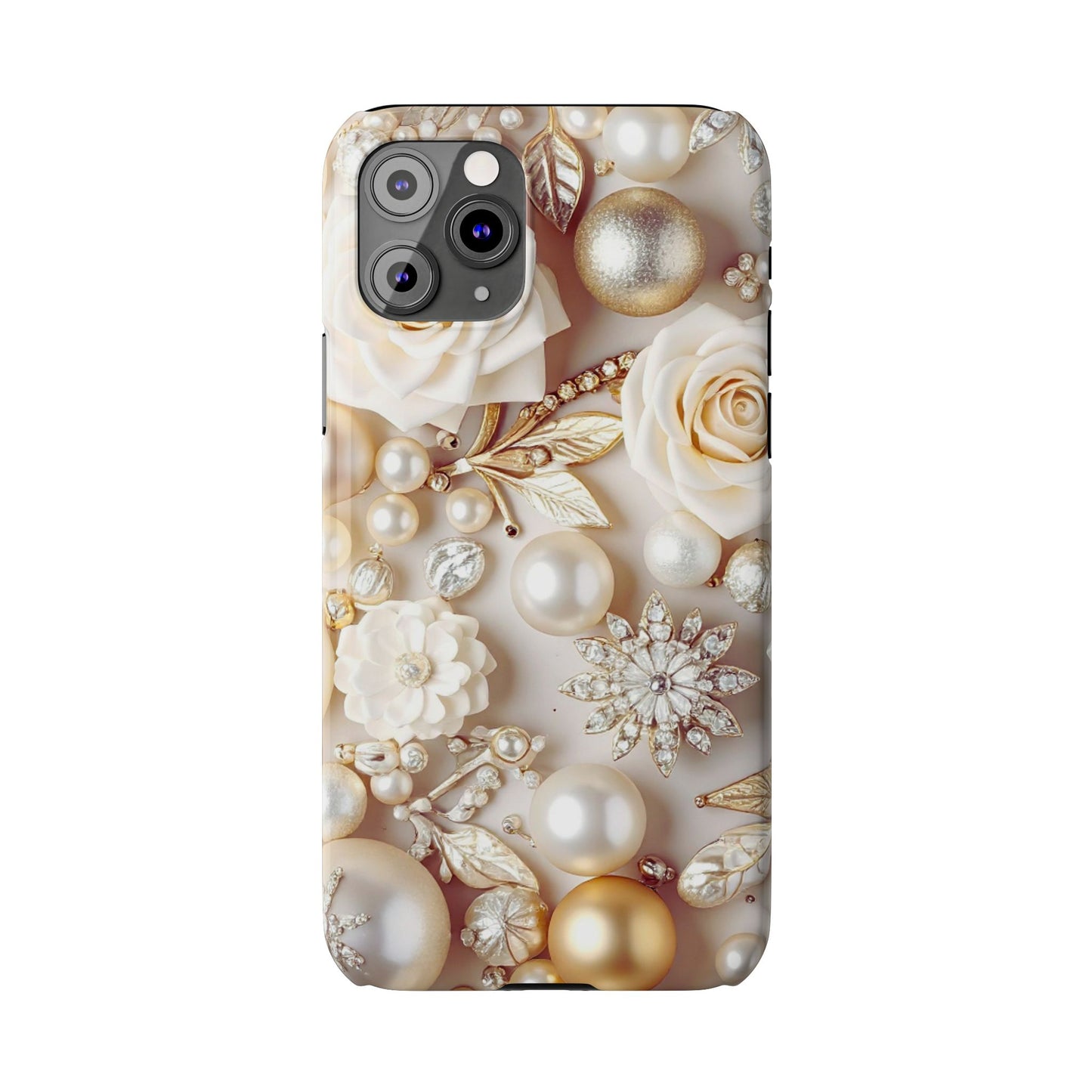 Slim Phone Case – Ivory Opulence