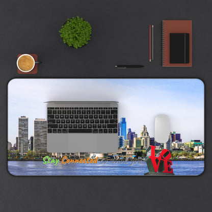 Neoprene Desk Mat – Non-Slip Philly Skyline Workspace Upgrade