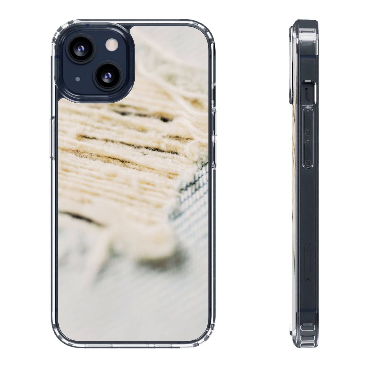Clear Phone Case – Woven Warmth