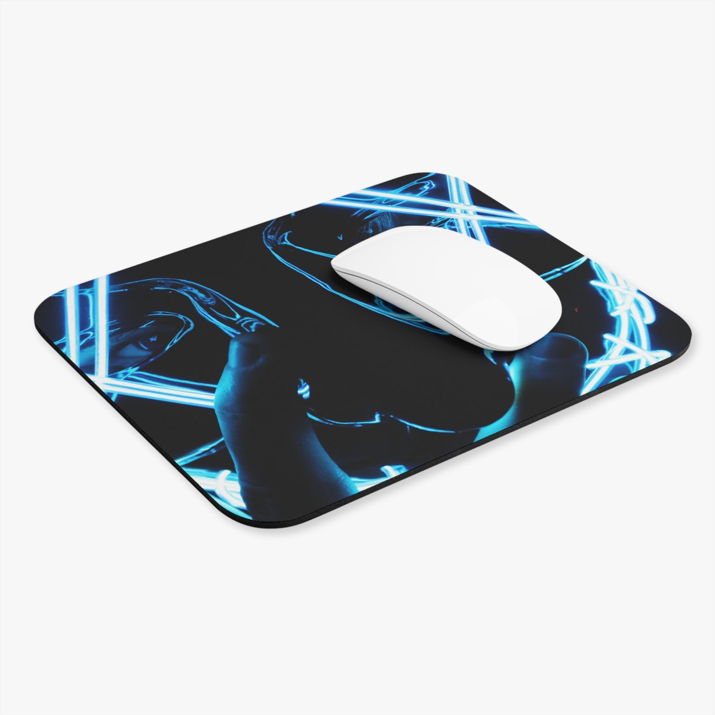 Rectangle Mouse Pad – Neon Anarchy
