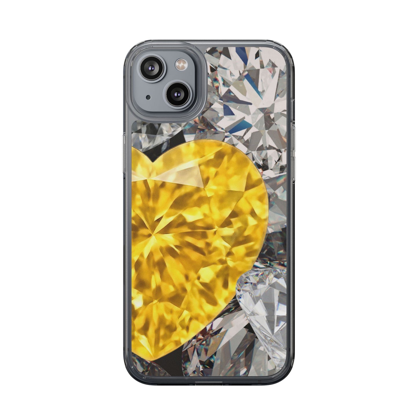 Clear Phone Case – Heart of Gold
