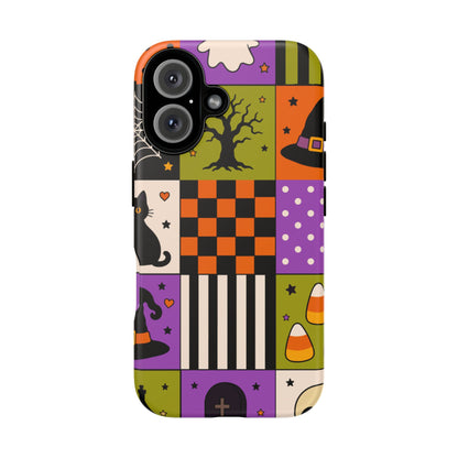 Protective Phone Case – Spooky Patchwork