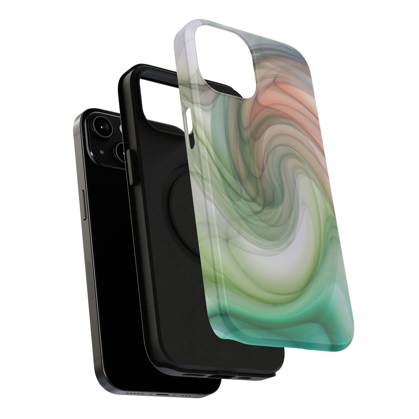 Impact-Resistant Phone Case – Marble Flow