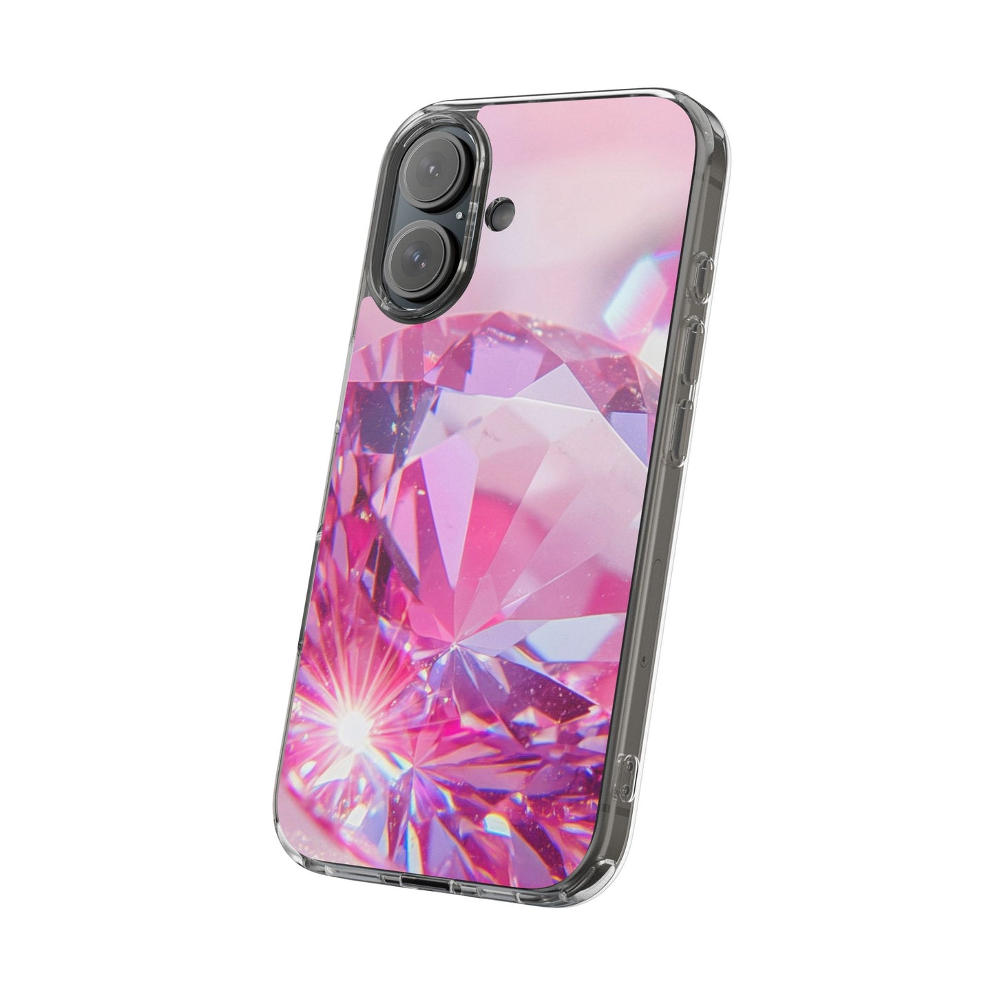 Clear Phone Case – Pink Ice